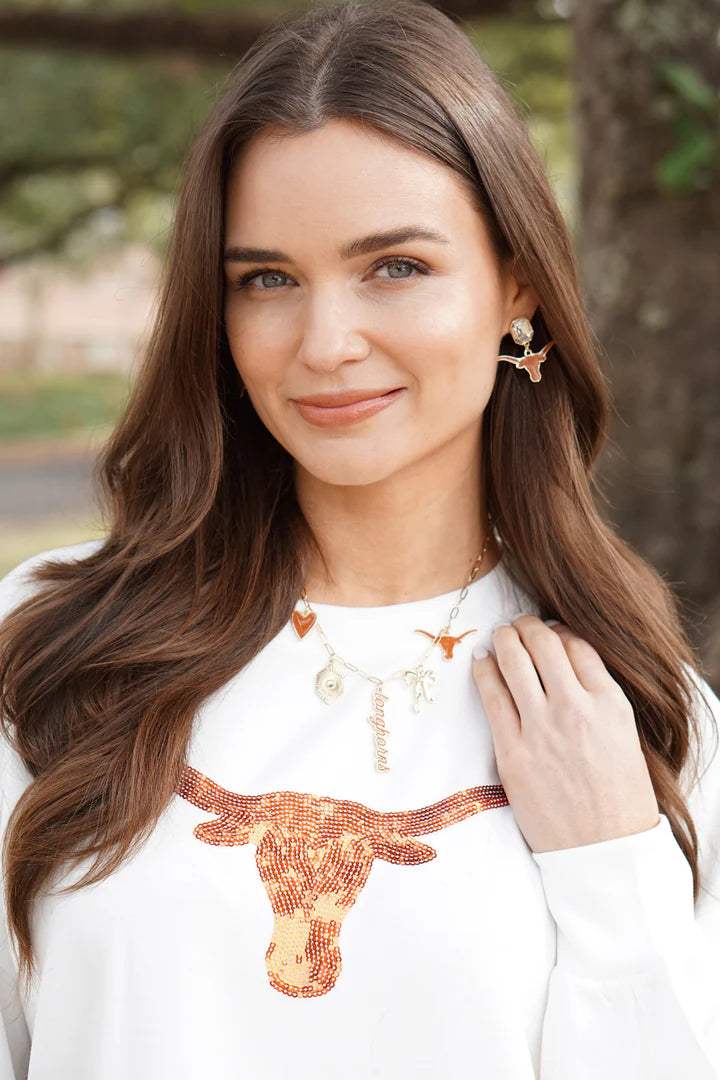 College Paper Clip Charm Collector Necklace