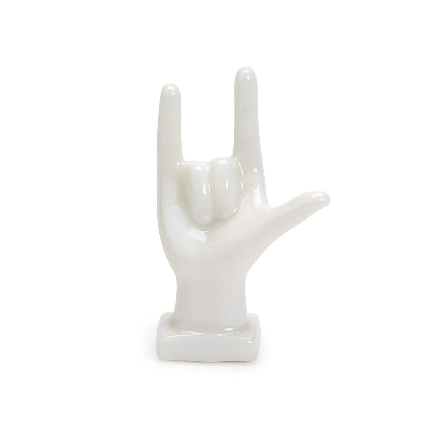 I Love You Hand Porcelain Matchbox Sculpture