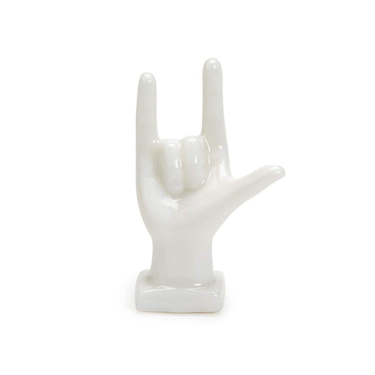 I Love You Hand Porcelain Matchbox Sculpture