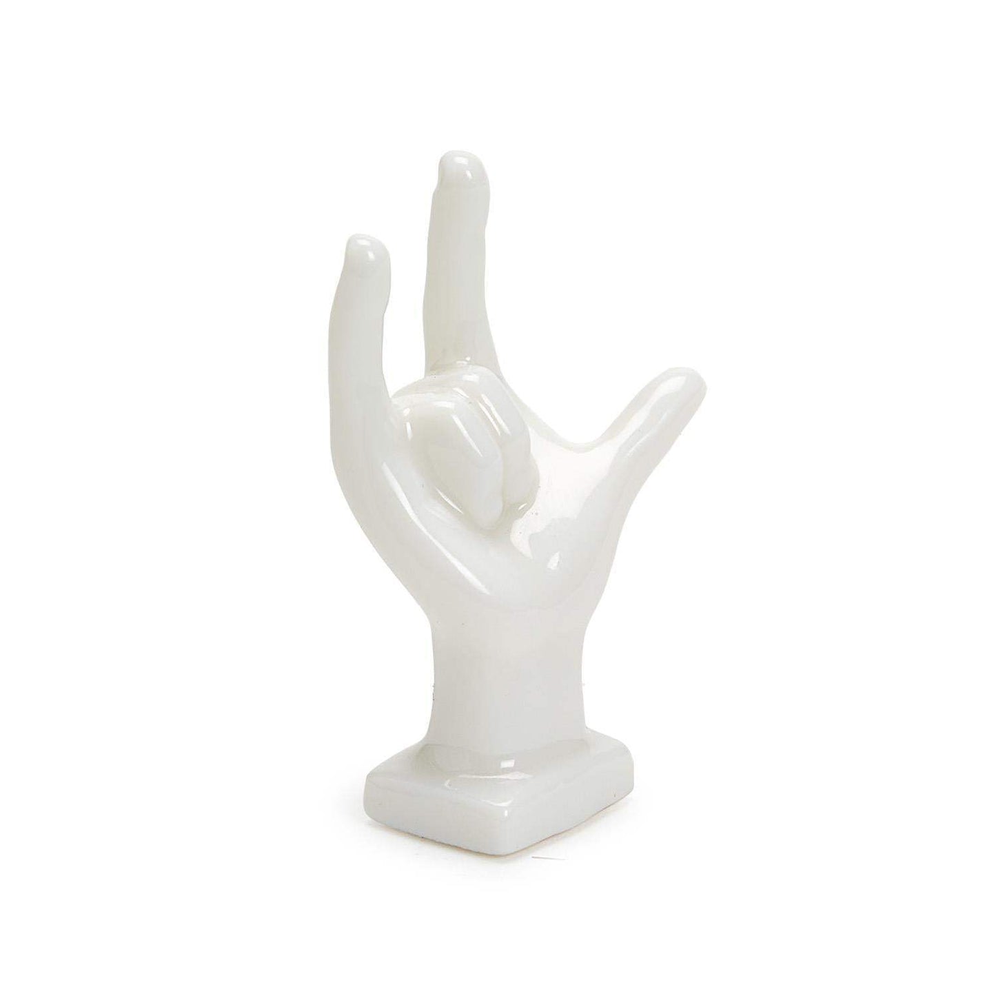 I Love You Hand Porcelain Matchbox Sculpture