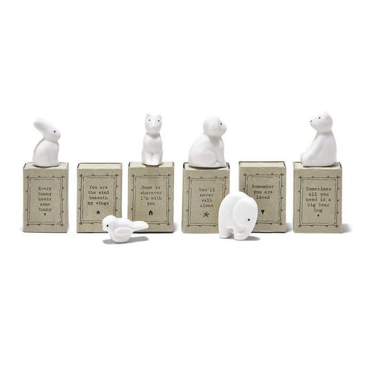 Sweet Sentiment Matchbox Porcelain Animal