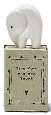 Sweet Sentiment Matchbox Porcelain Animal
