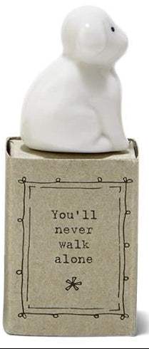 Sweet Sentiment Matchbox Porcelain Animal