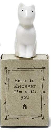 Sweet Sentiment Matchbox Porcelain Animal