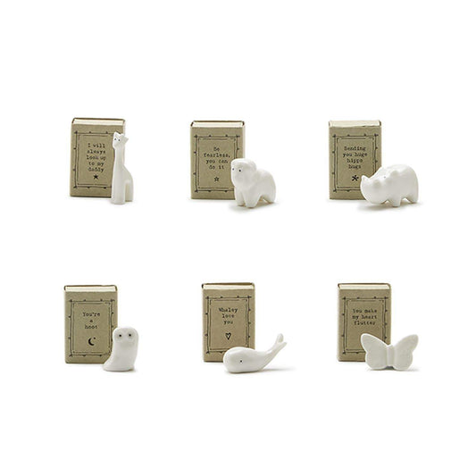 Lovely Animal Porcelain Matchbox Sculpture