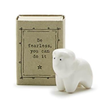 Lovely Animal Porcelain Matchbox Sculpture