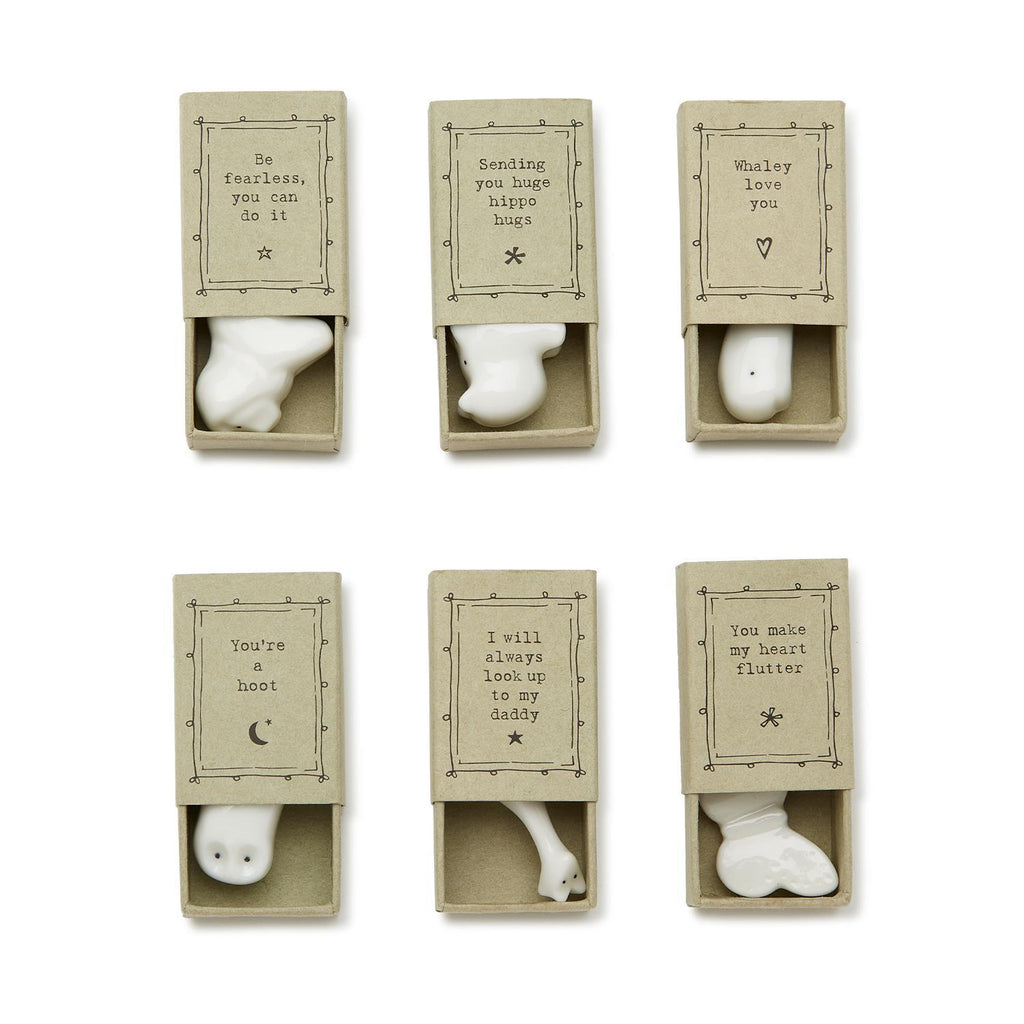 Lovely Animal Porcelain Matchbox Sculpture