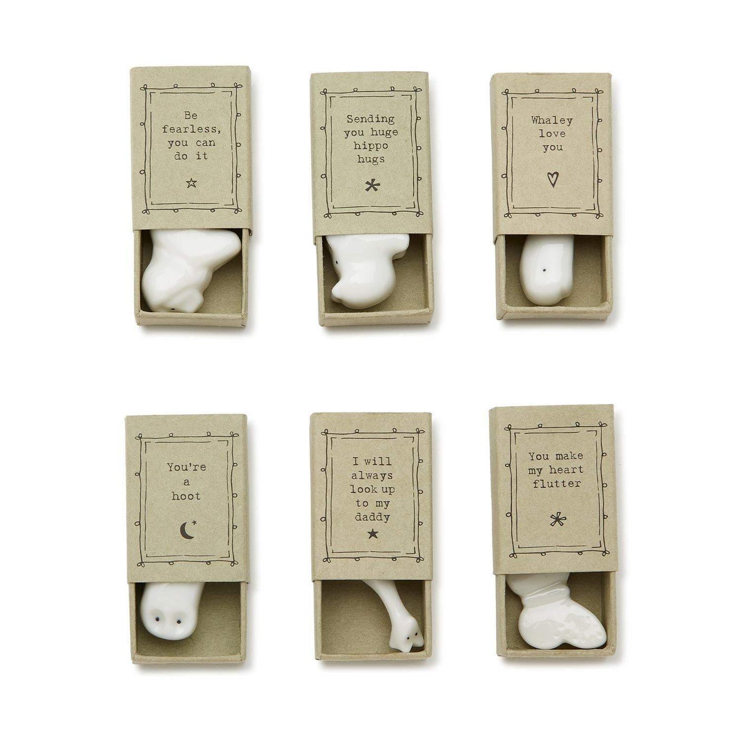 Lovely Animal Porcelain Matchbox Sculpture