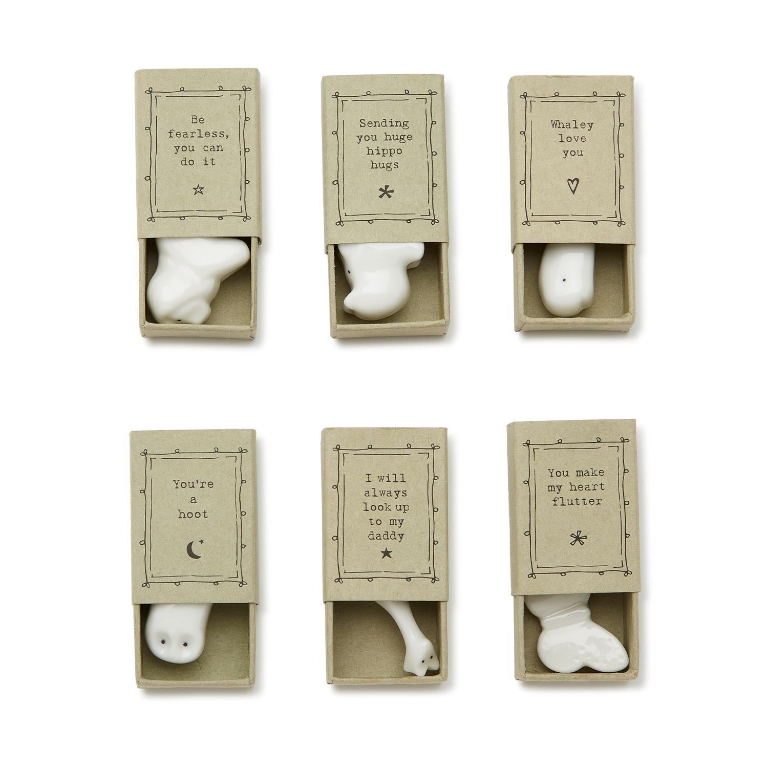 Lovely Animal Porcelain Matchbox Sculpture