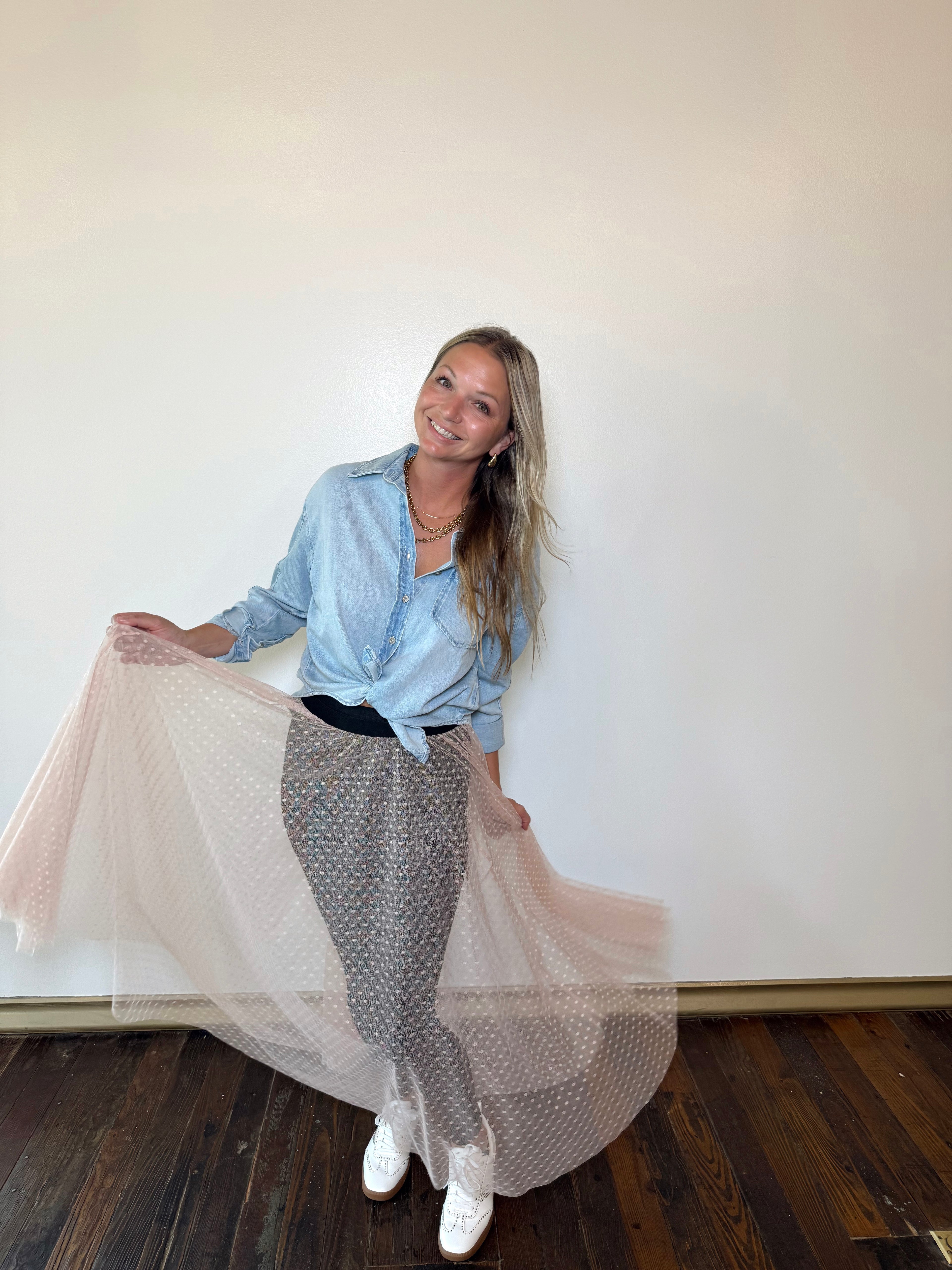 Evermore Sheer Mesh Skirt