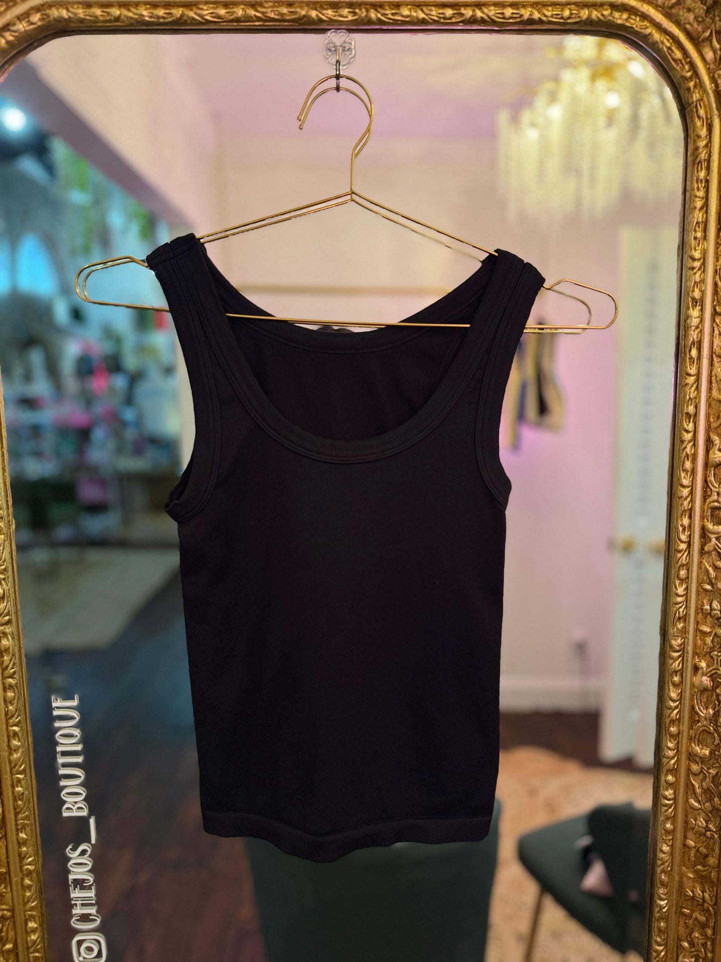 Kailey Reversible Ribbed Tank Top - O/S