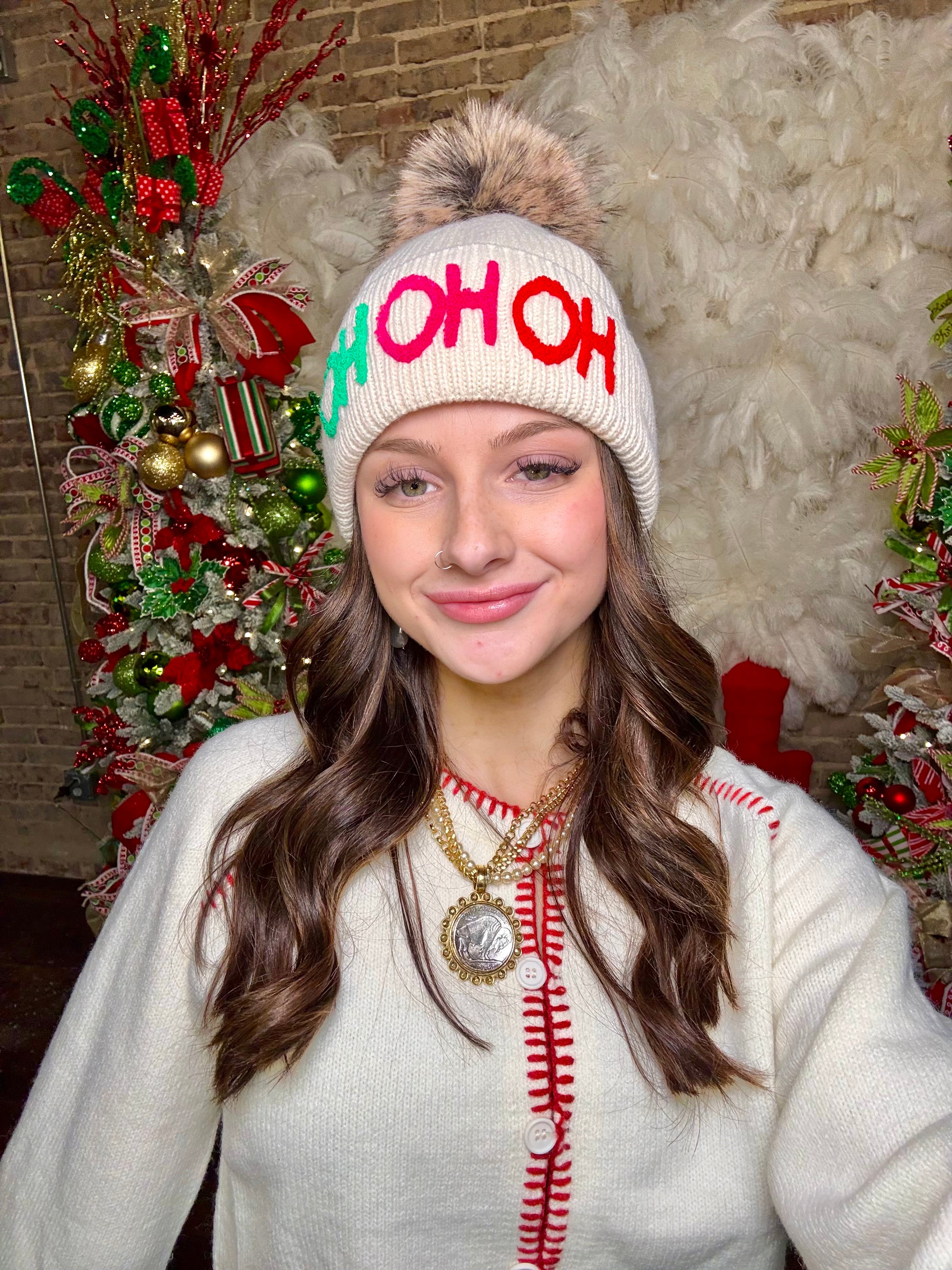 Christmas Pom Beanie