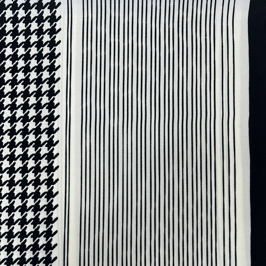 Monochrome Stripe Scarf