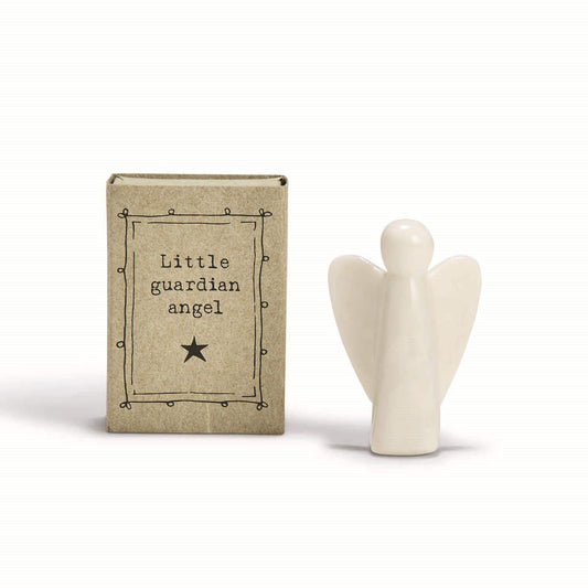 Little Porcelain Guardian Angel Matchbox
