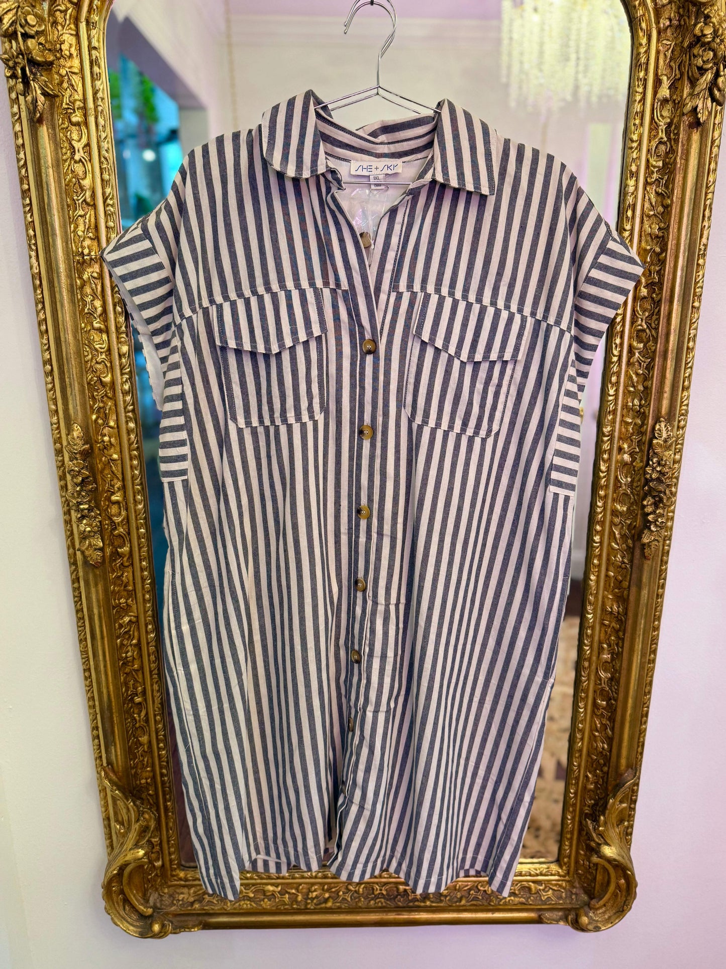 PLUS SIZE | Alysha-Kay Striped Dress