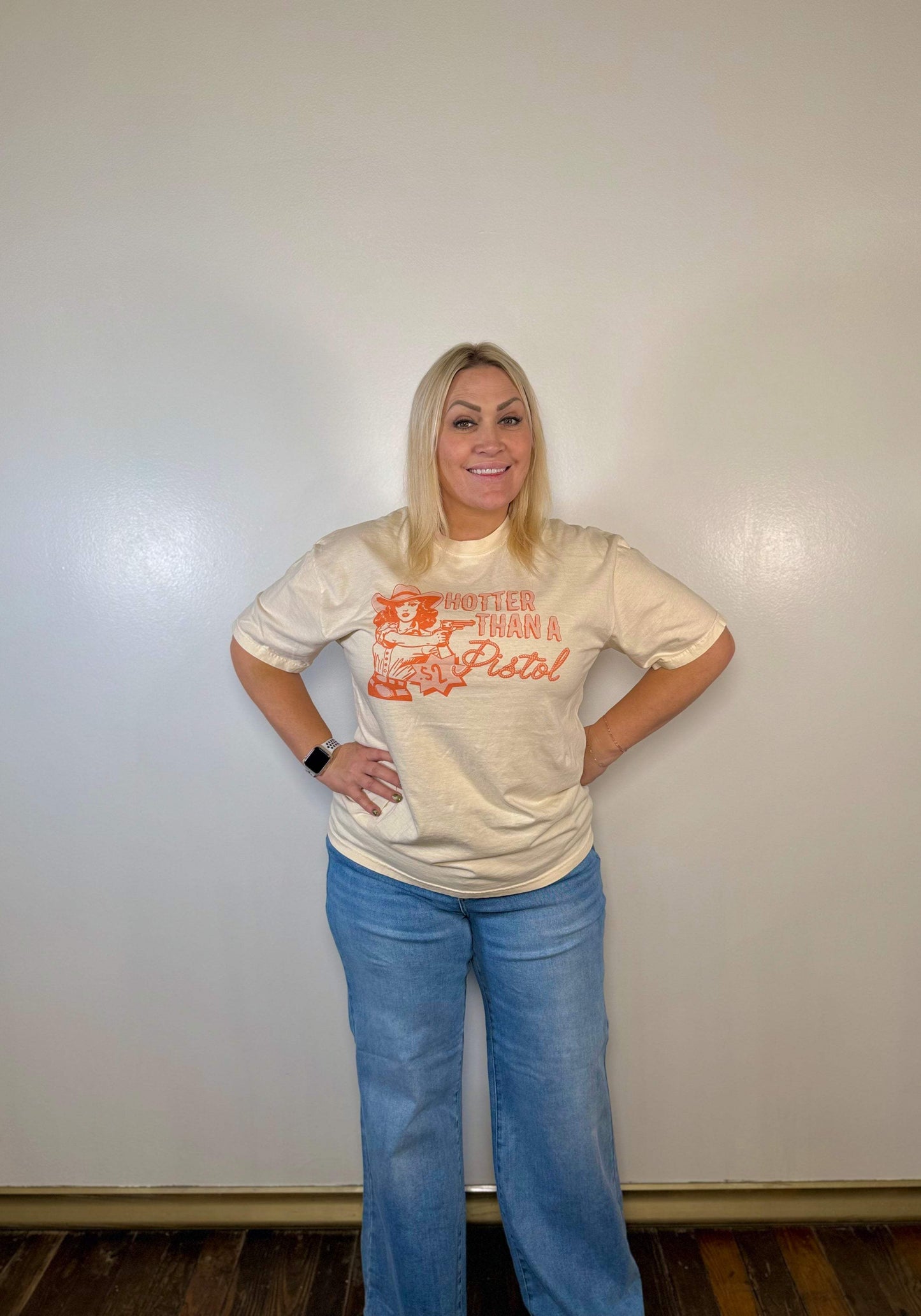 'Hotter Than a $2 Pistol' Graphic Tee | PLUS SIZE AVAILABLE