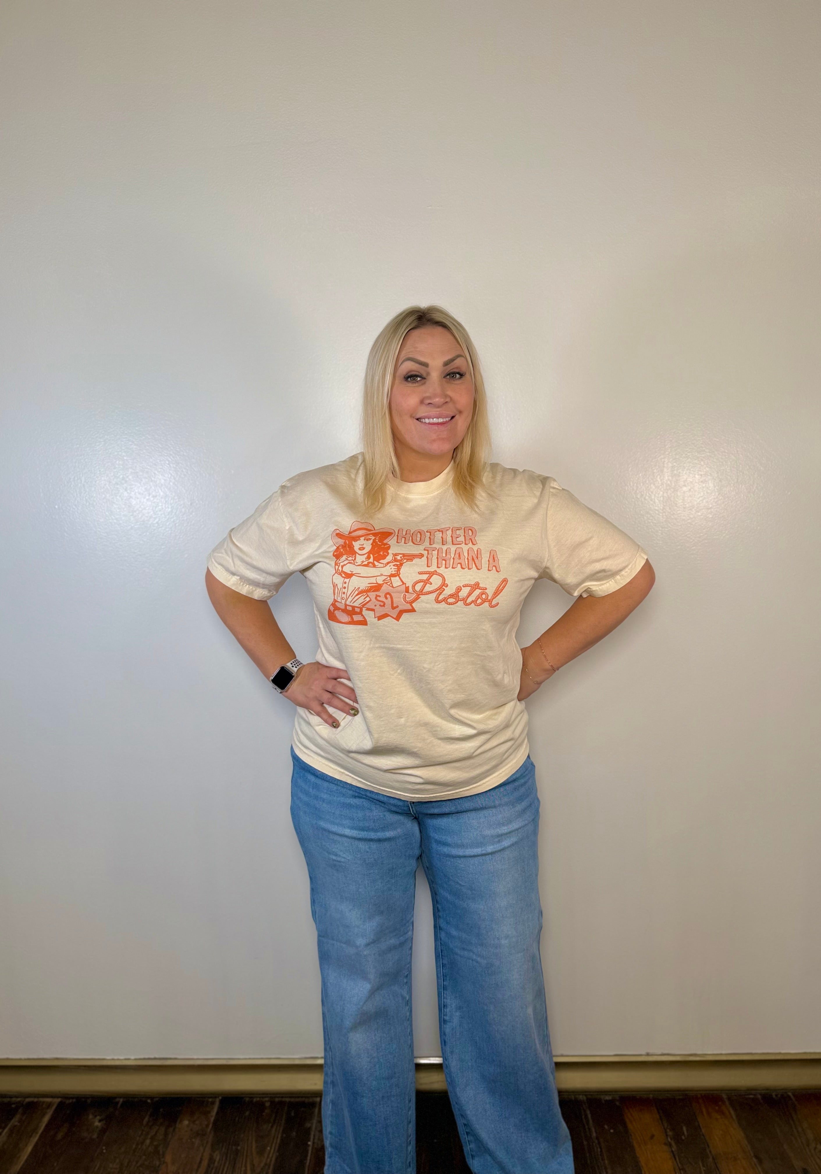 'Hotter Than a $2 Pistol' Graphic Tee | PLUS SIZE AVAILABLE