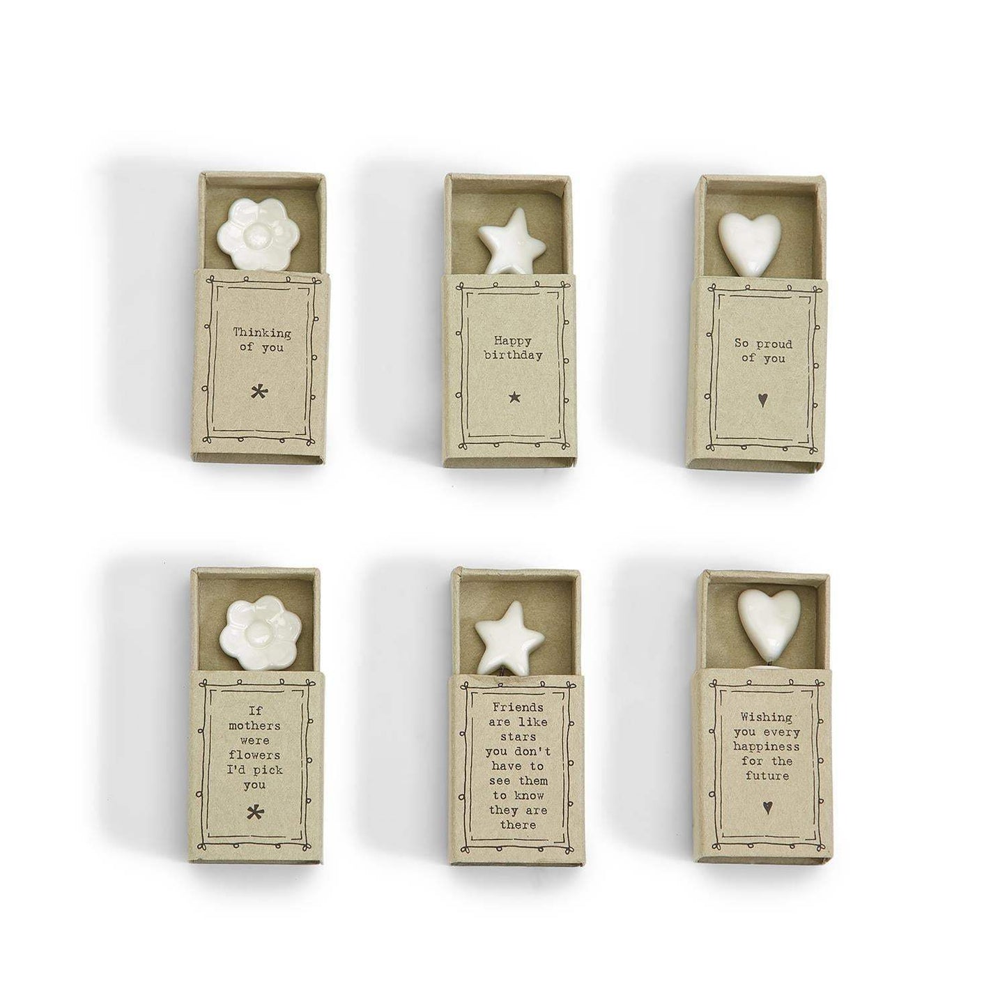 Sweet Wishes Matchbox Porcelain Sculptures