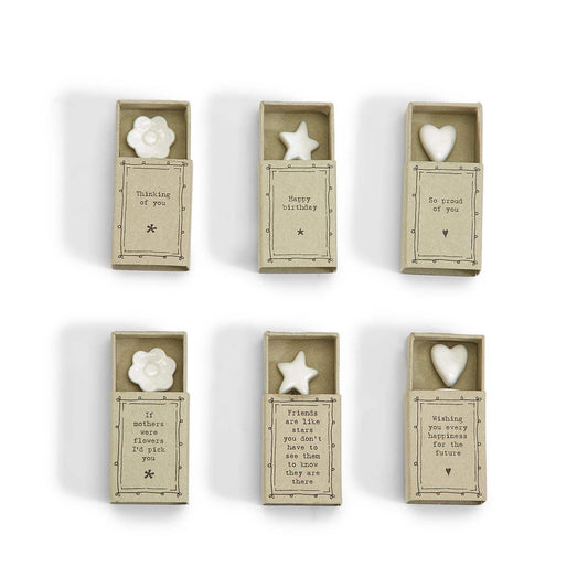 Sweet Wishes Matchbox Porcelain Sculptures
