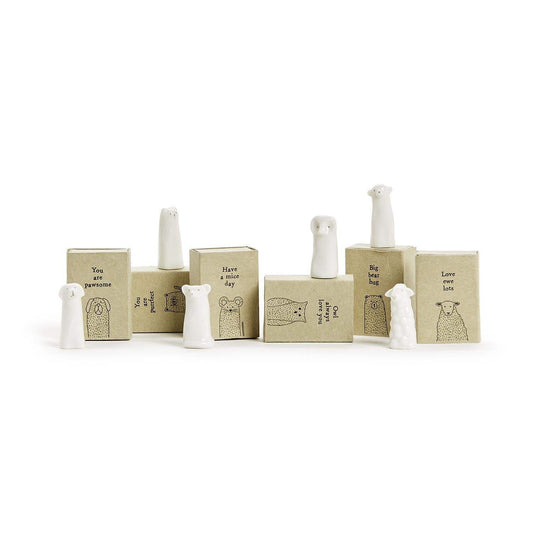 Sweet Animal Friend Matchbox Sculptures