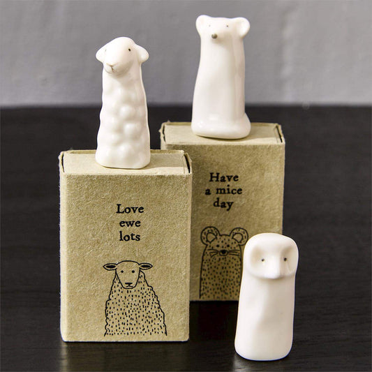 Sweet Animal Friend Matchbox Sculptures