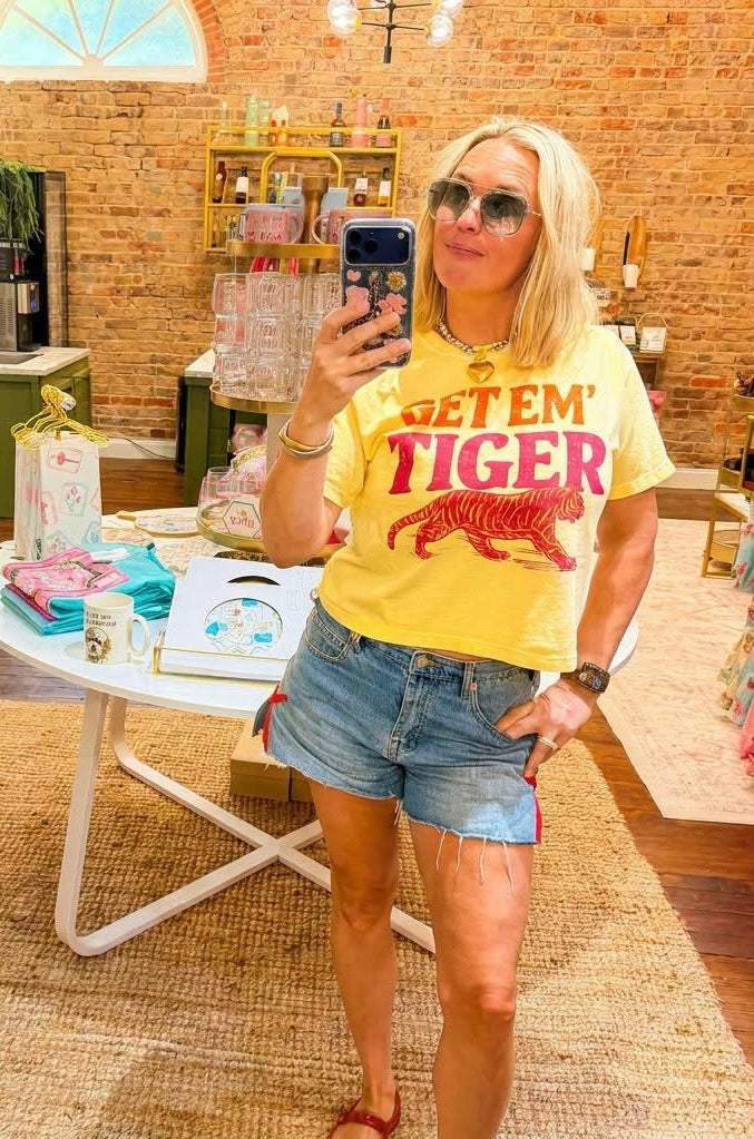 Go Get Em' Tiger Crop Tee