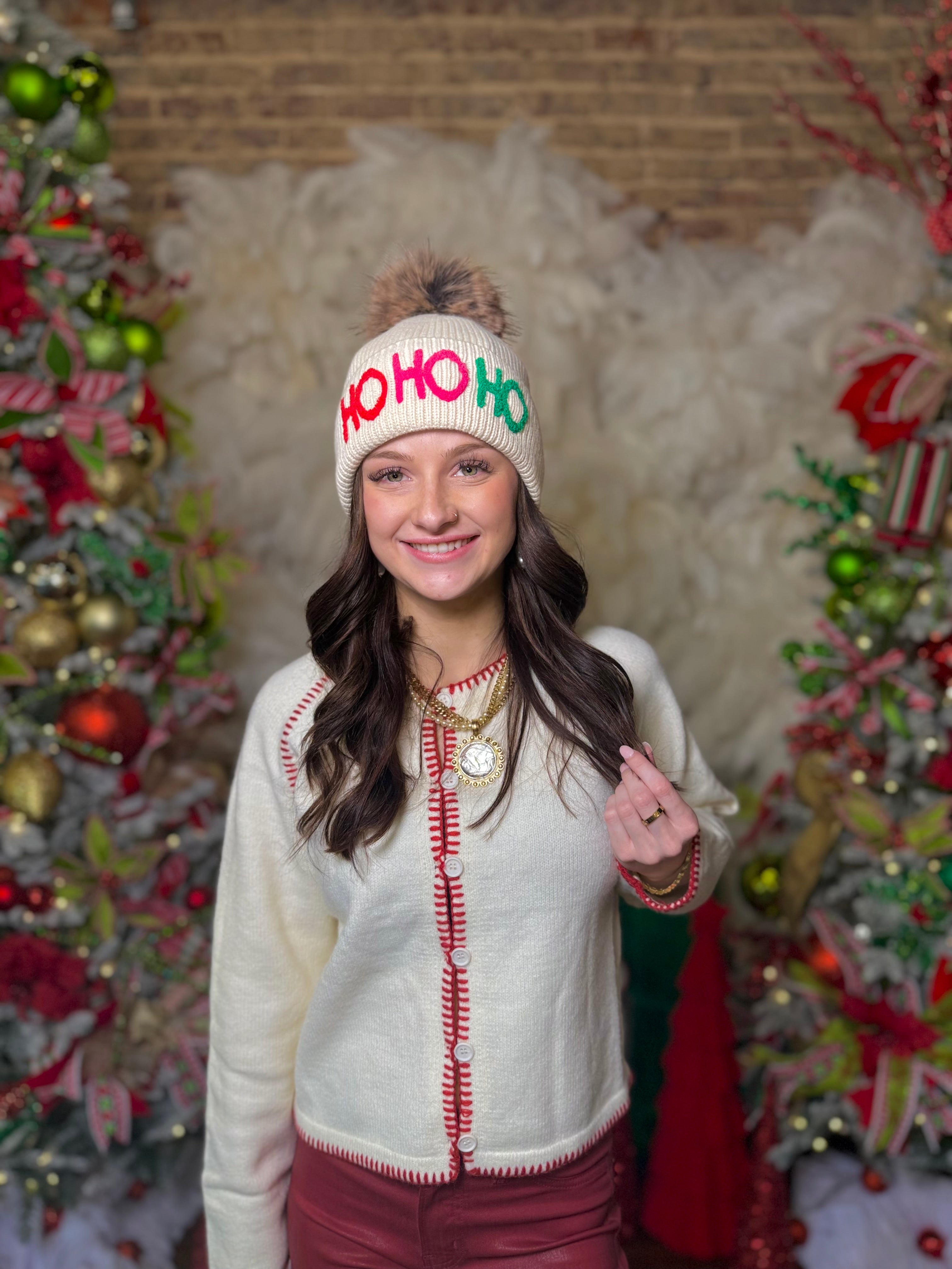 Christmas Pom Beanie