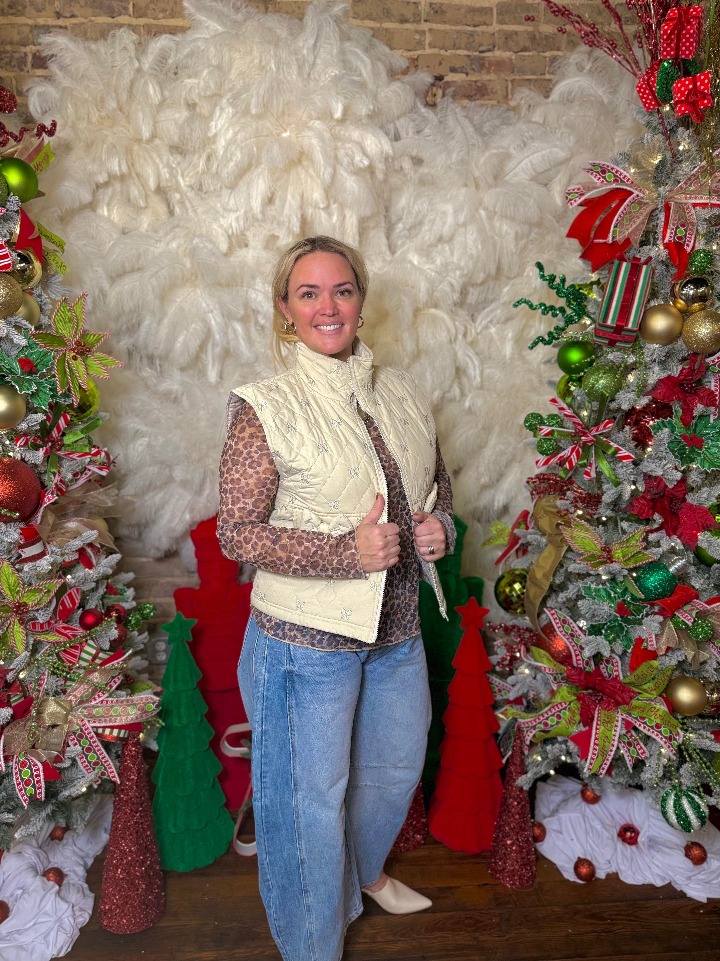 Elizabeth Bow Puffer Vest