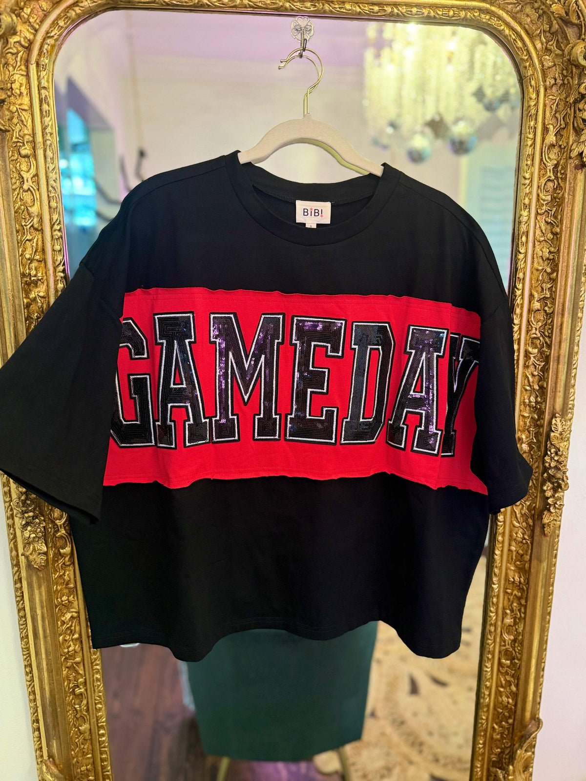 Game Day Spirit Colorblock Appliqué Tee