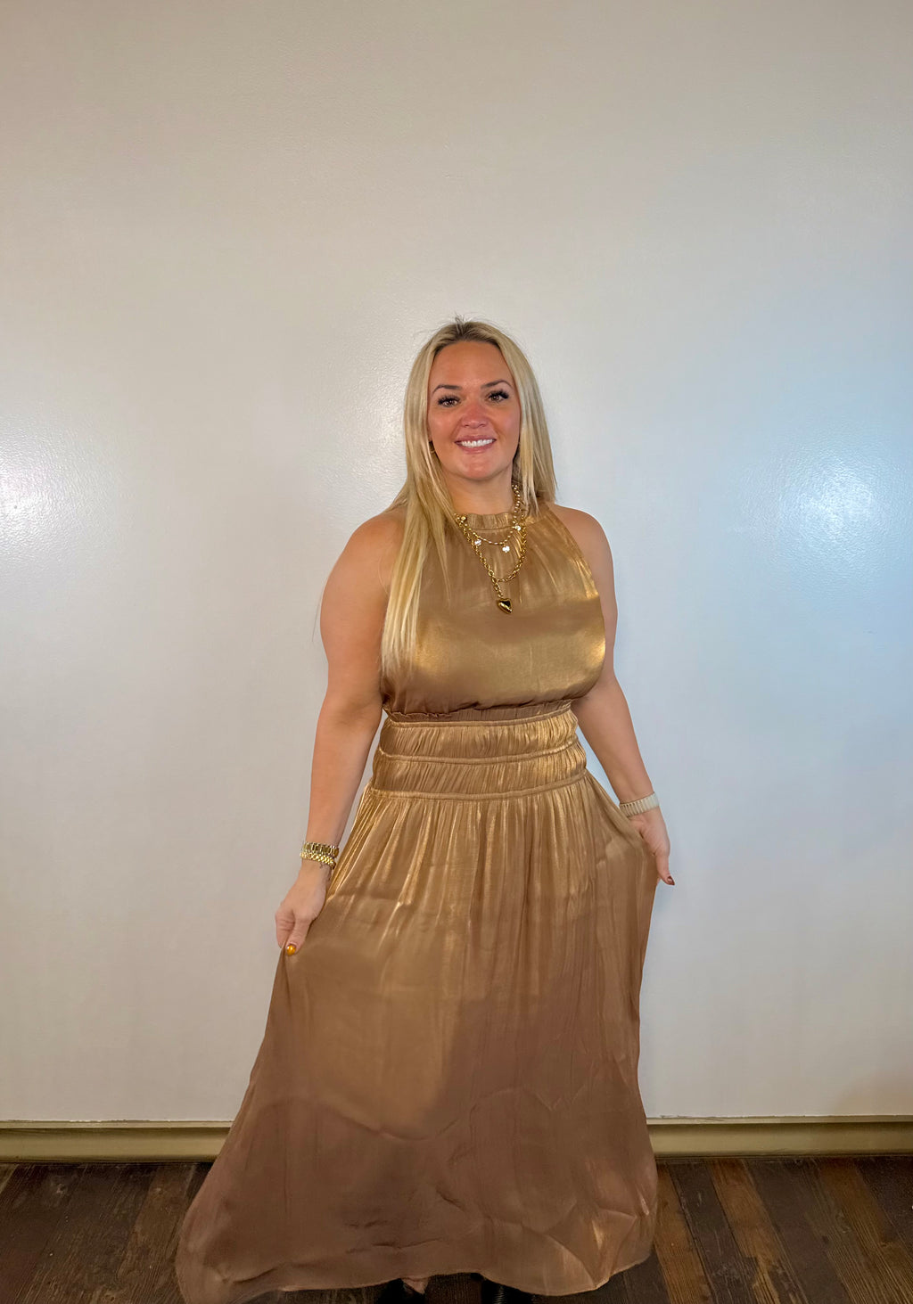 Juniper Metallic Maxi Dress