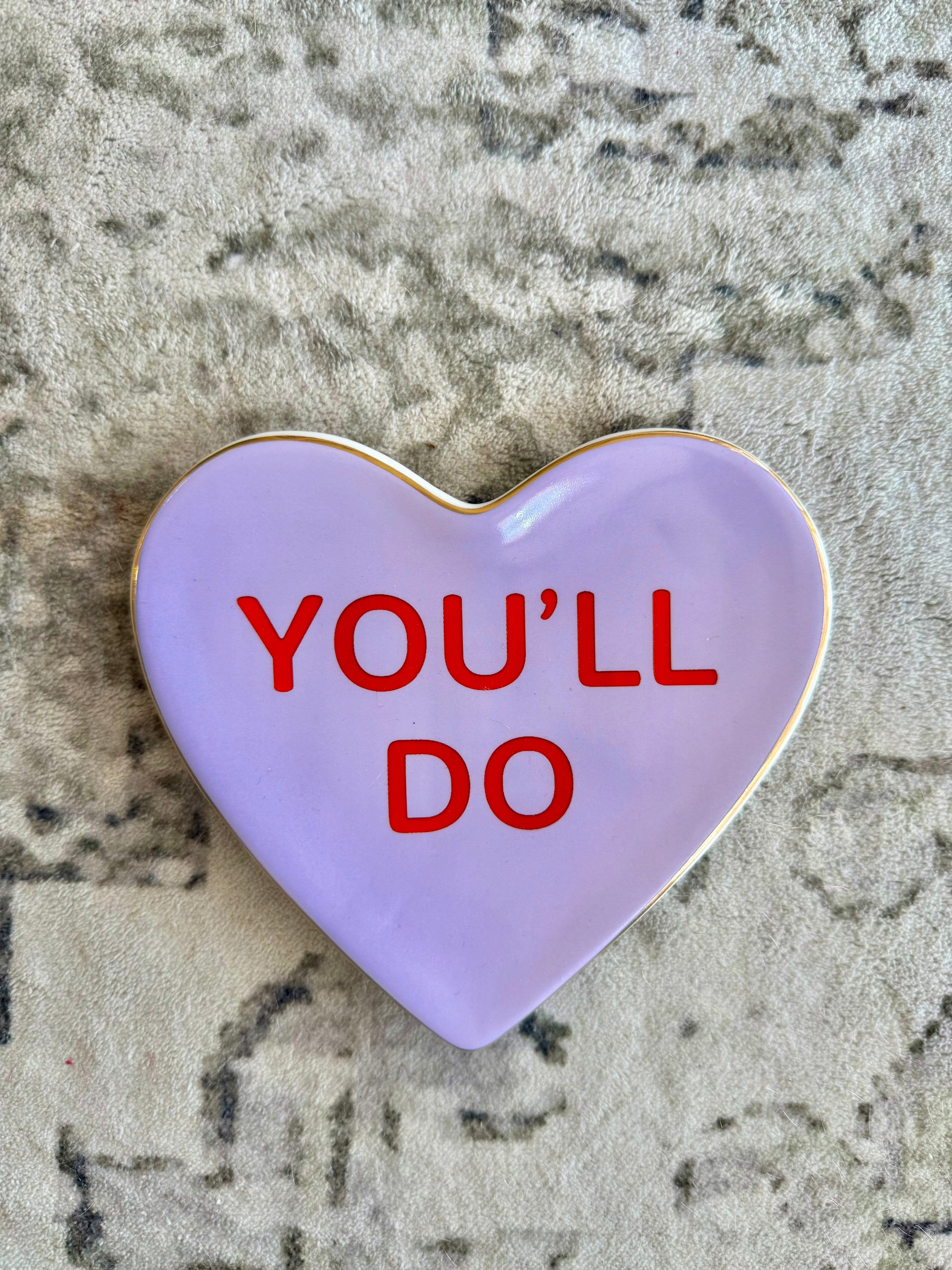 Conversation Heart Trinket Trays | 1 Tray