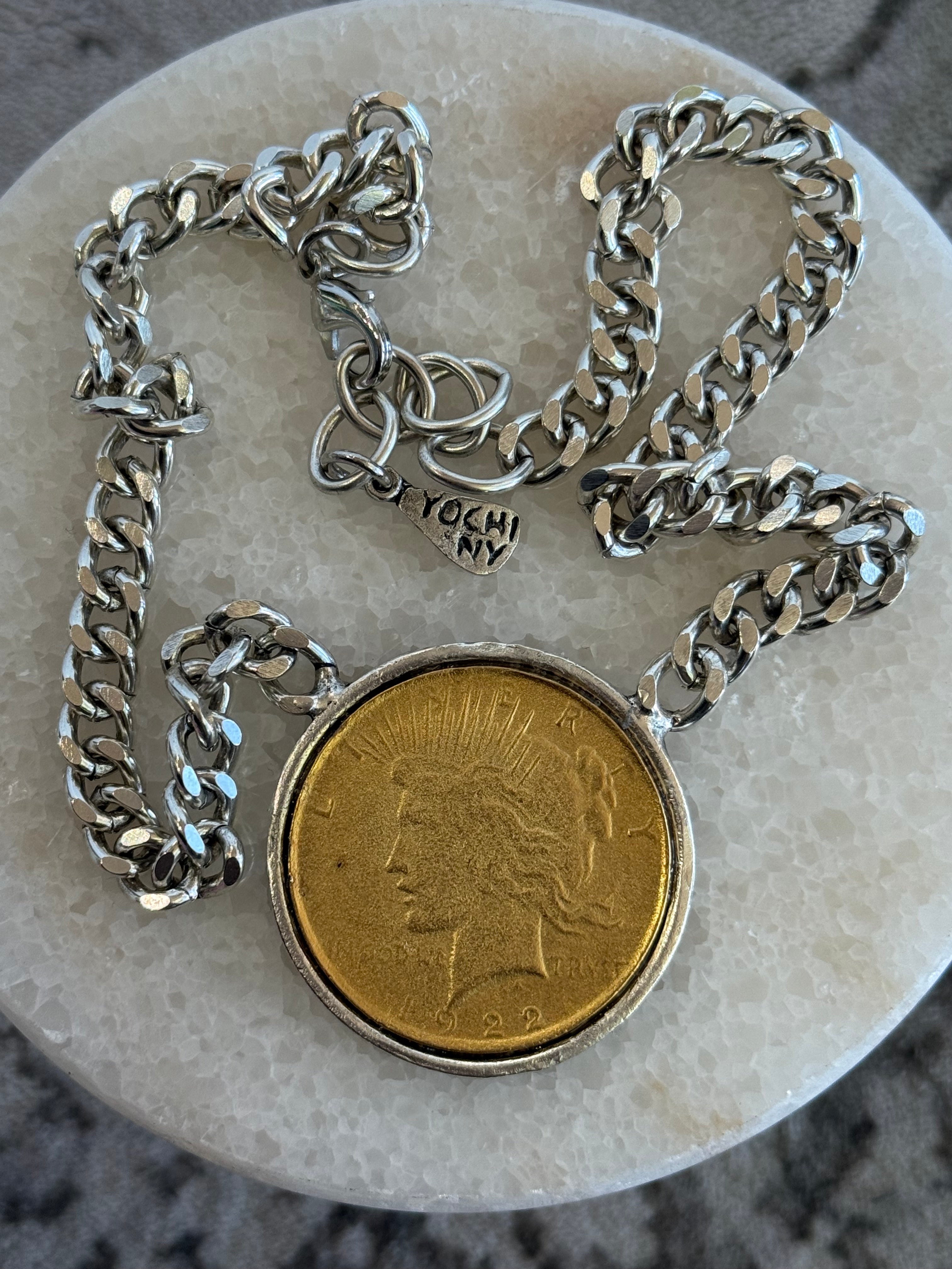 1922 Liberty Regal Vintage Coin Necklace