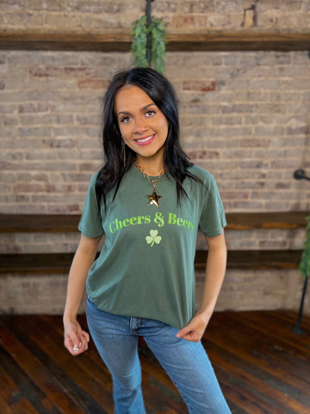 Cheers & Beers Graphic Tee | Plus Size Available