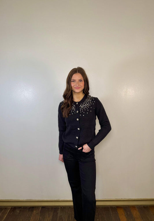 Ella Rhinestone Cardigan