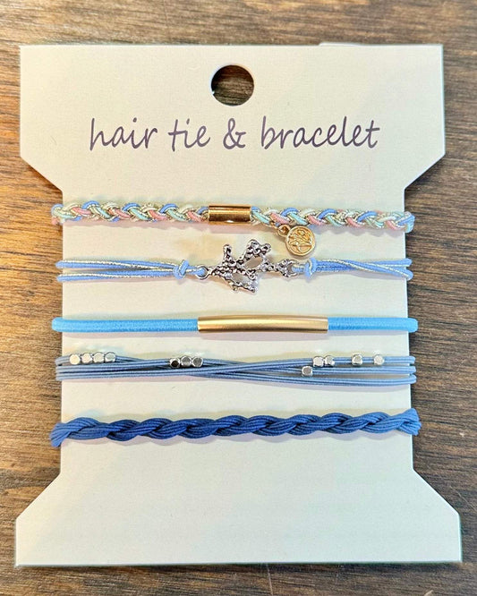 Wanderlust Hair Tie Bracelet Set | Set of 5