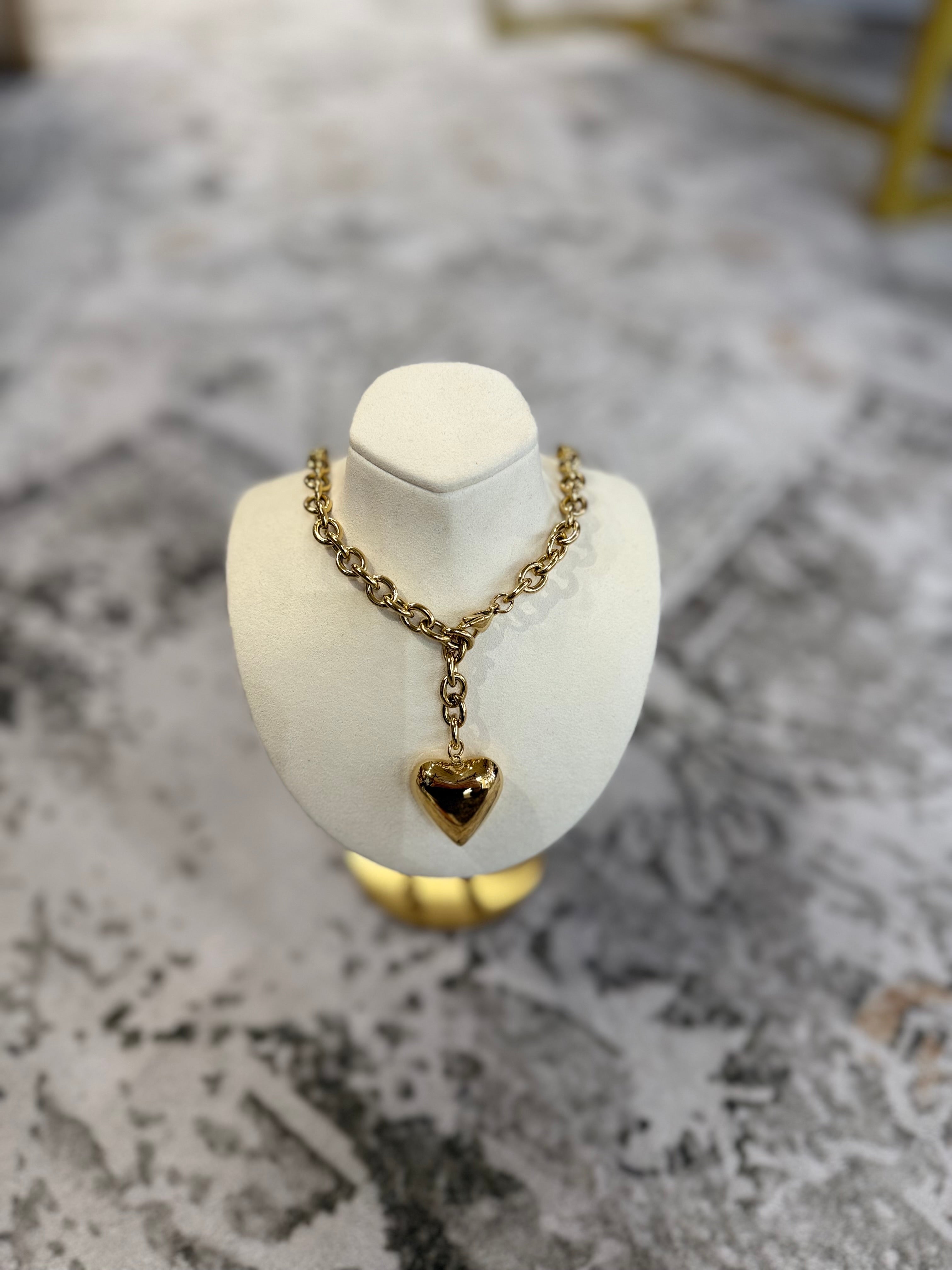 Adjustable Heart Chain Necklace