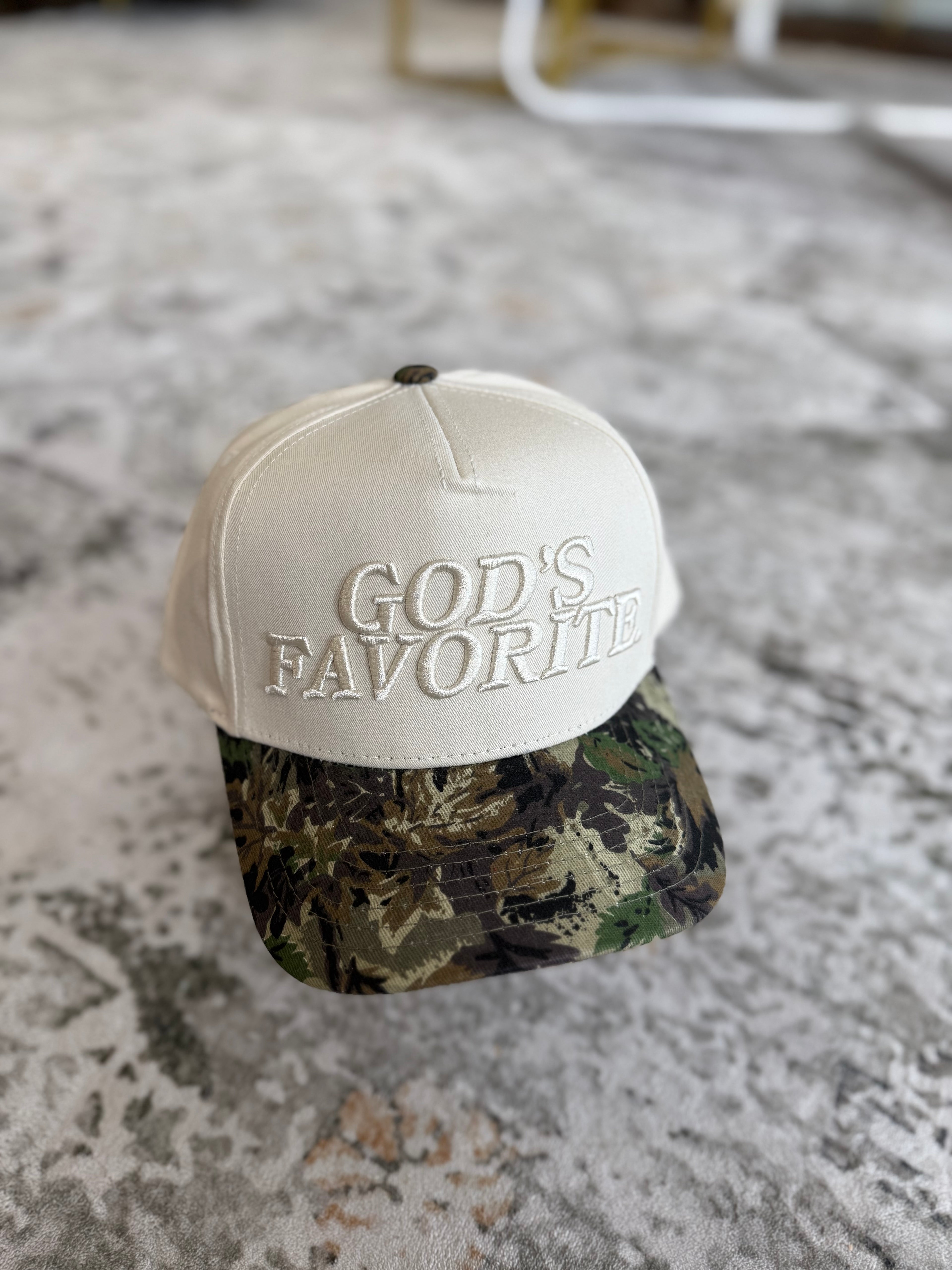 'God’s Fav' Canvas Trucker Hat