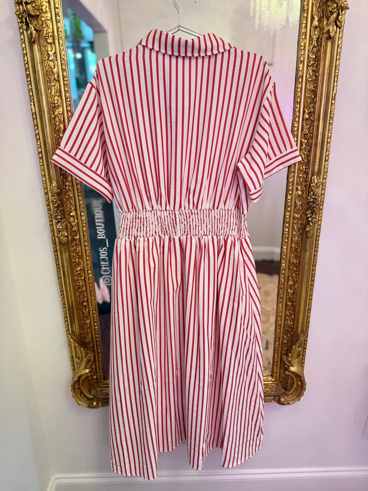 PLUS SIZE | Aniya Striped Brunch Dress
