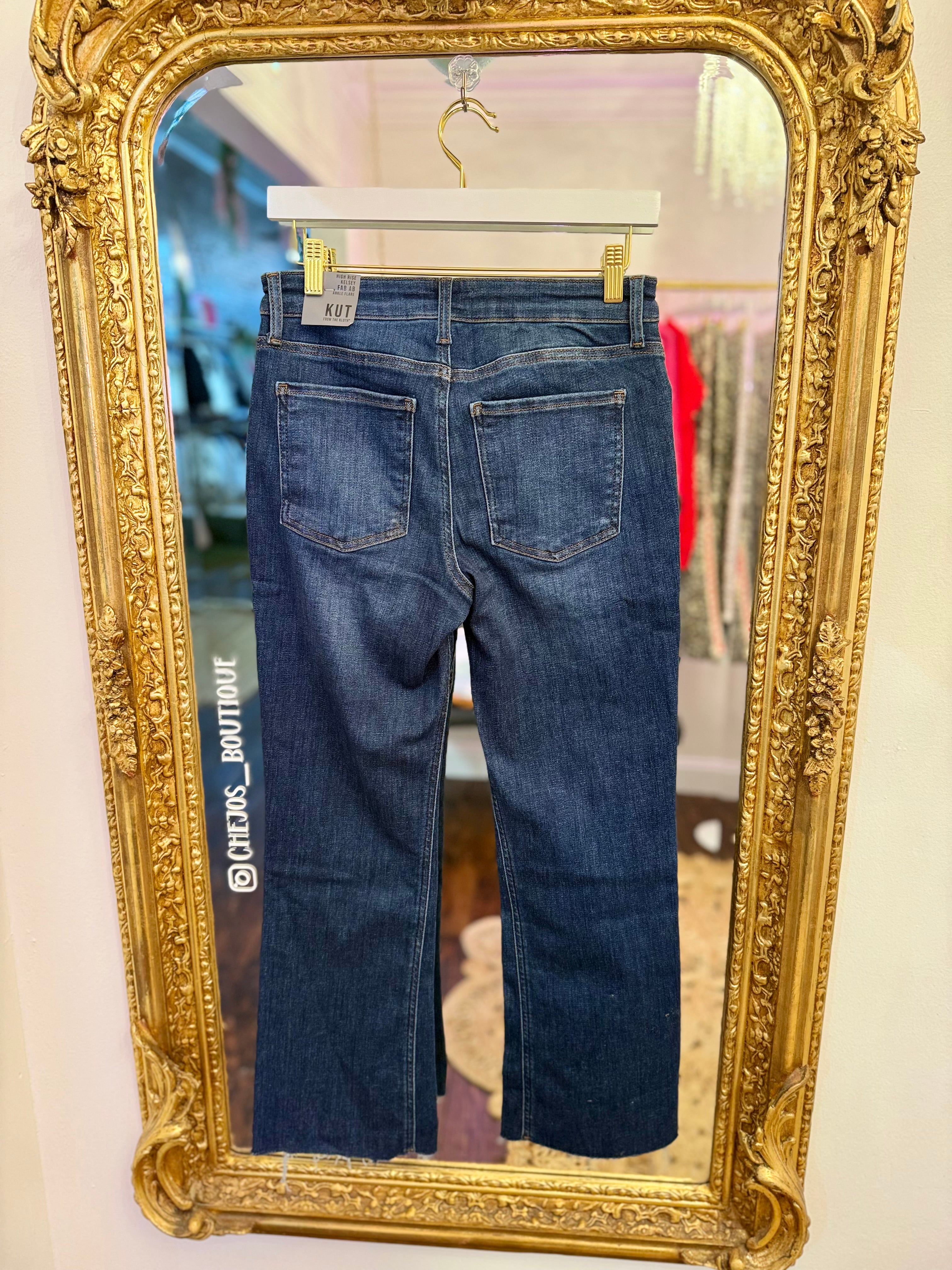 Kelsey High Rise Ankle Flare Jeans | Kut from the Kloth | PLUS SIZE AVAILABLE