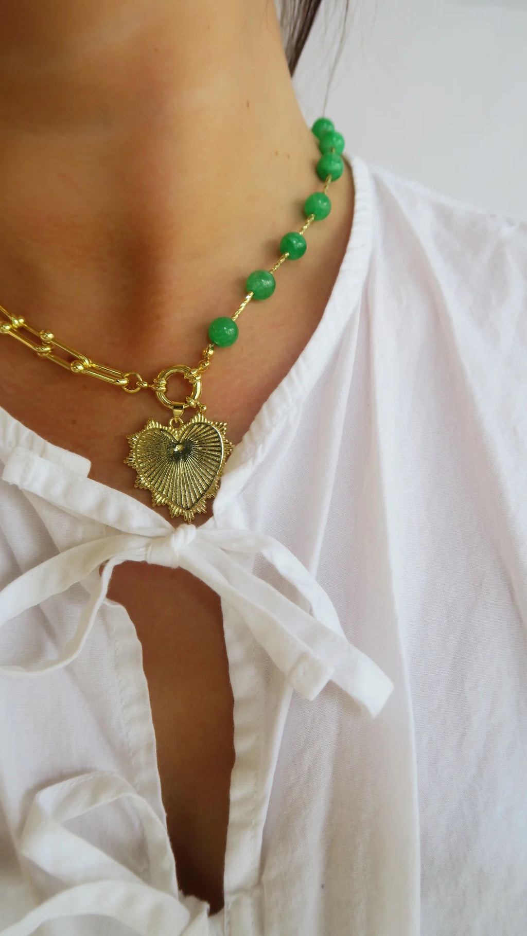 Intricate Heart Charm Necklace