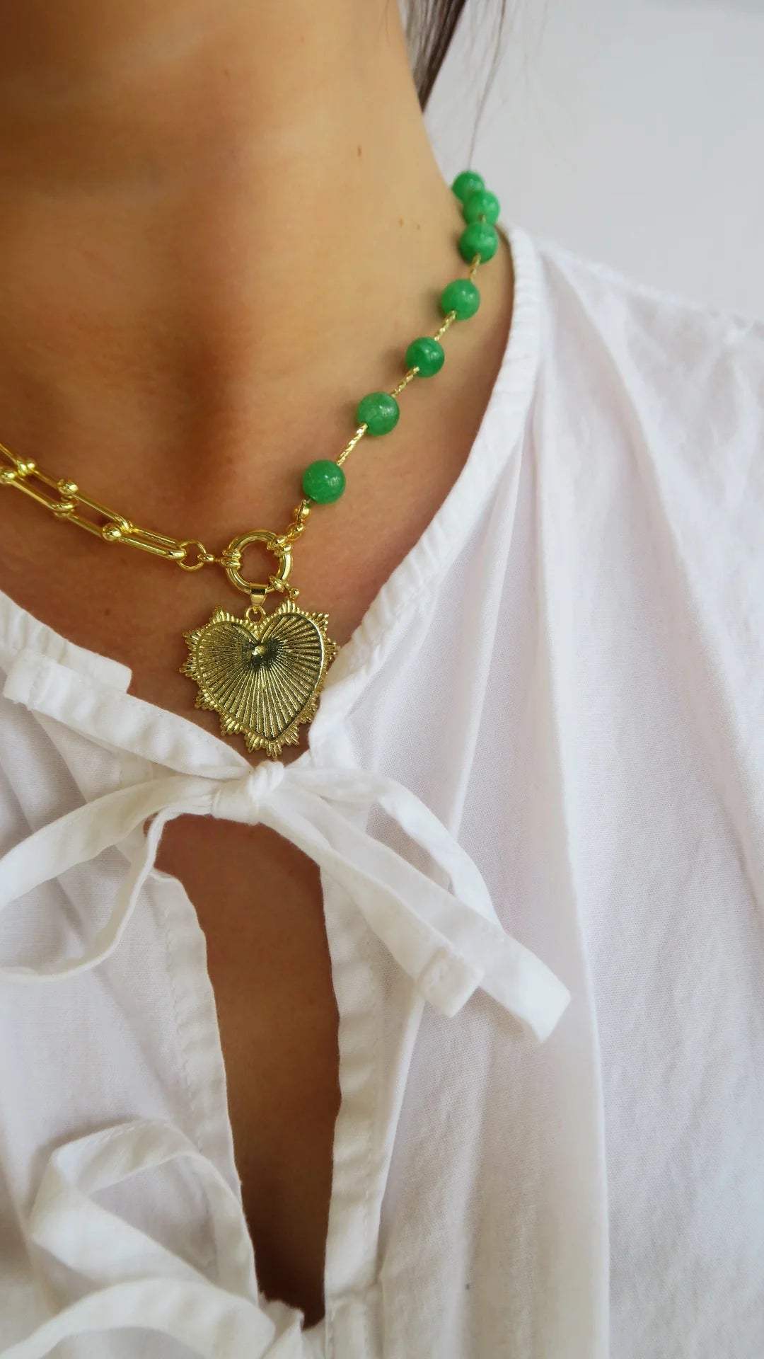 Intricate Heart Charm Necklace