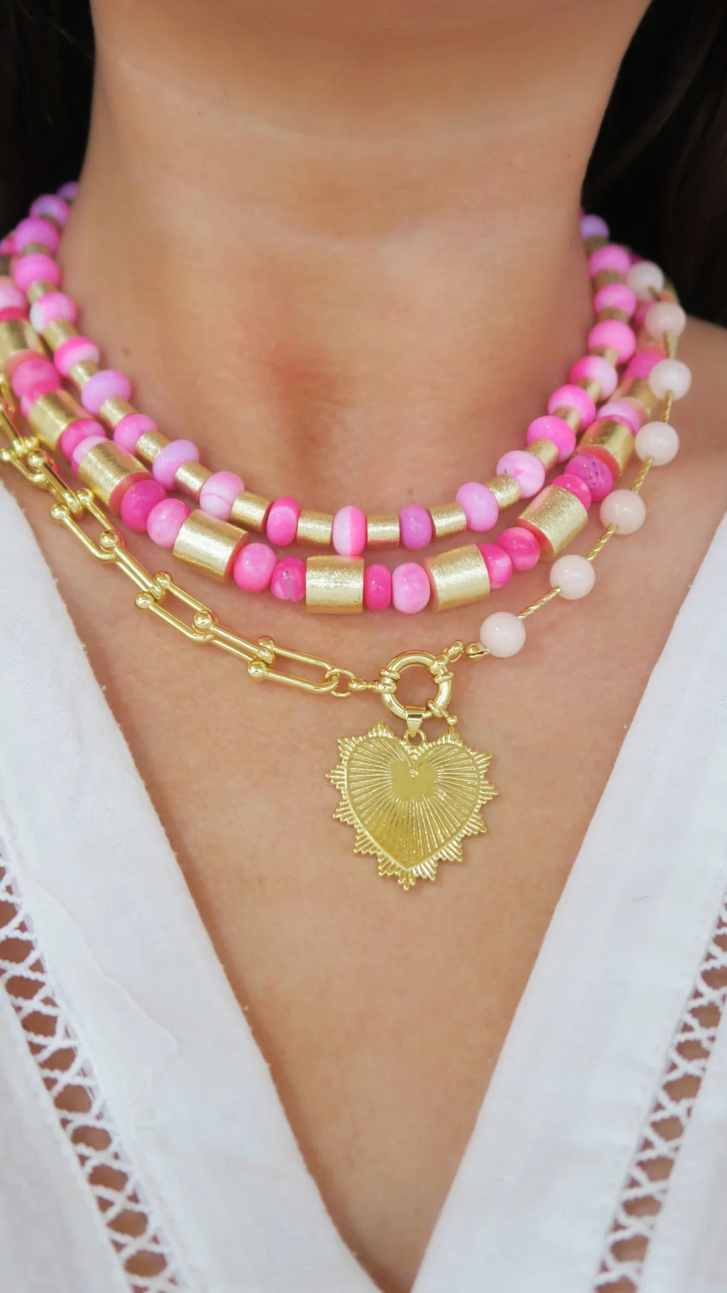 Intricate Heart Charm Necklace