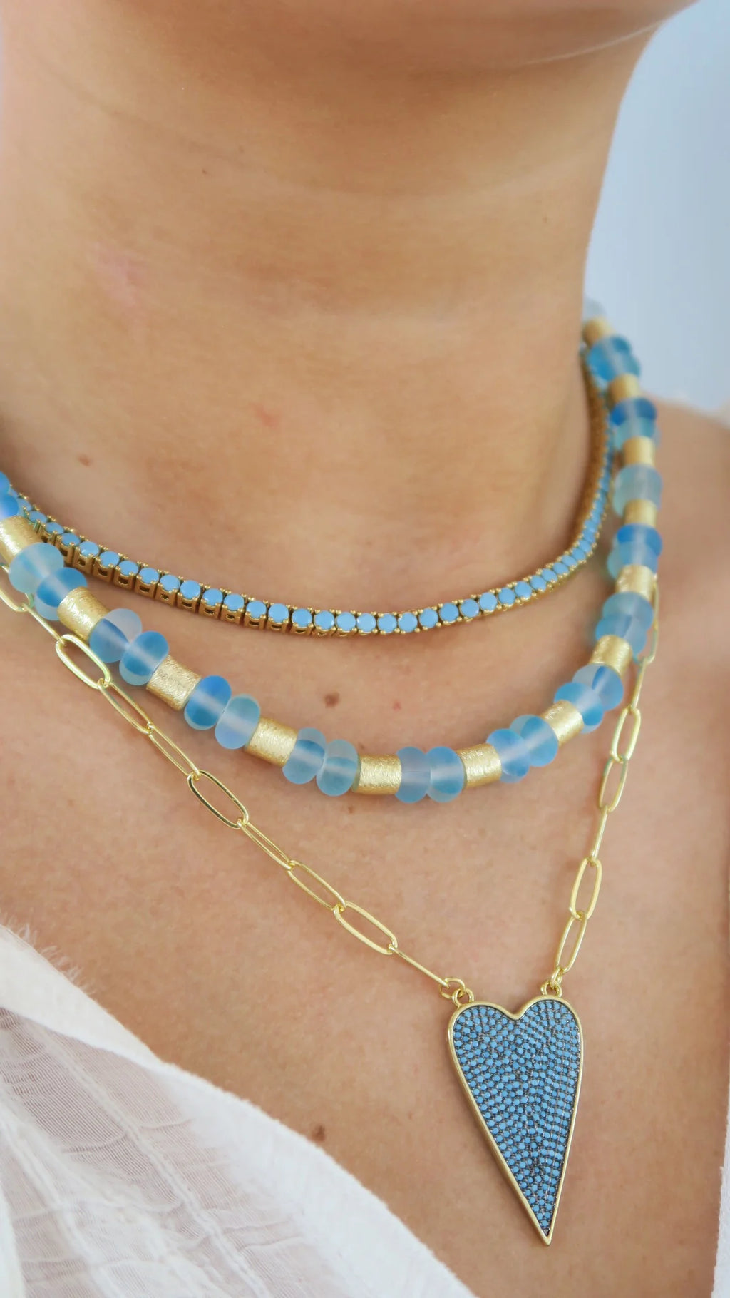 Turquoise Tennis Necklace