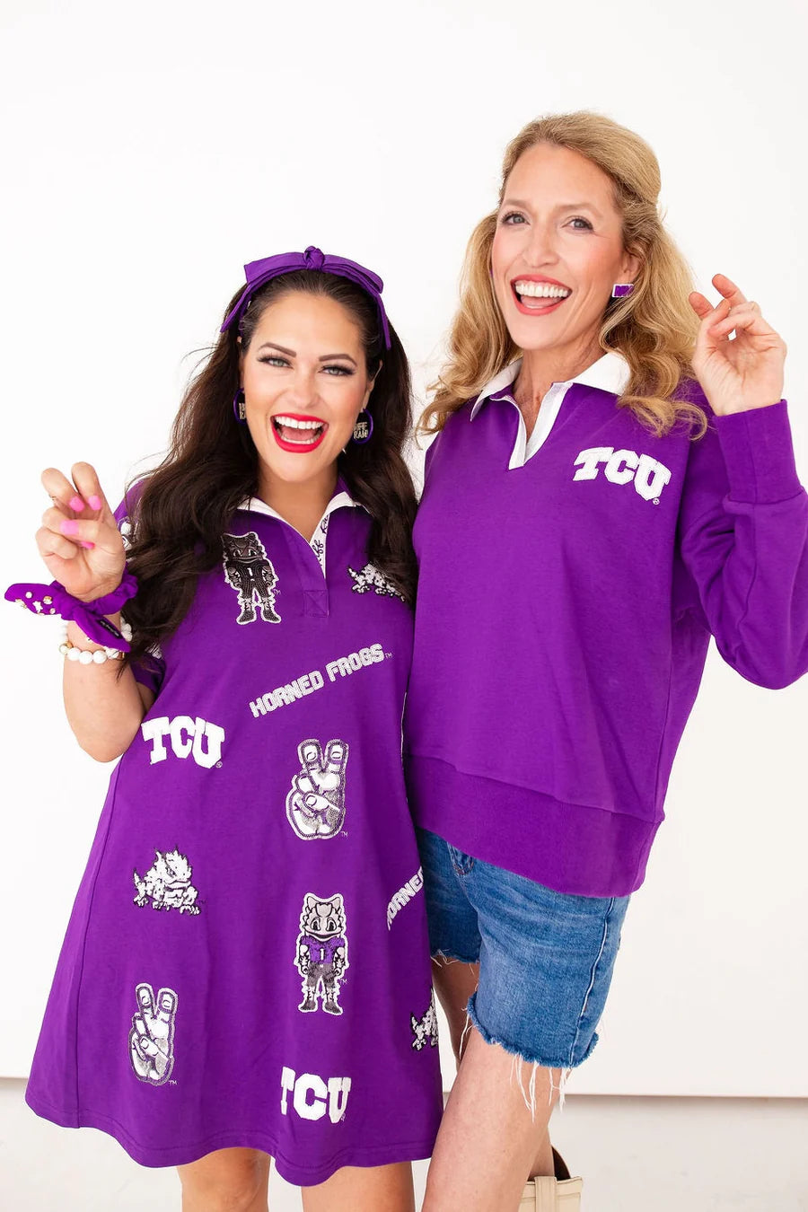 TCU Logo Patch Dress | Brianna Cannon | PLUS SIZE AVAILABLE