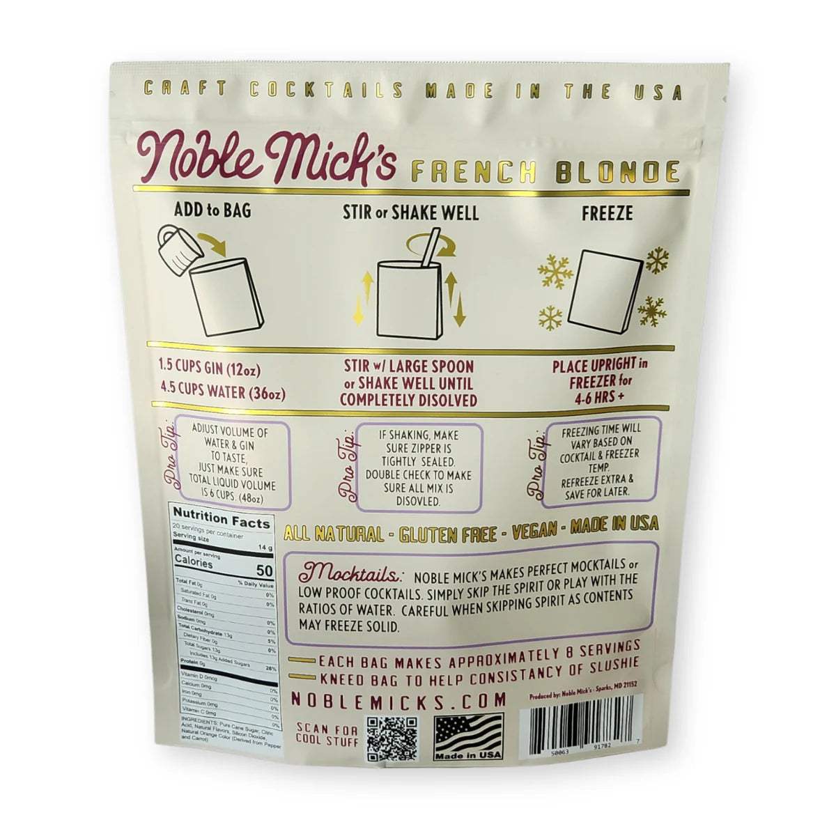 Noble Mick's Frozen Cocktail Mix