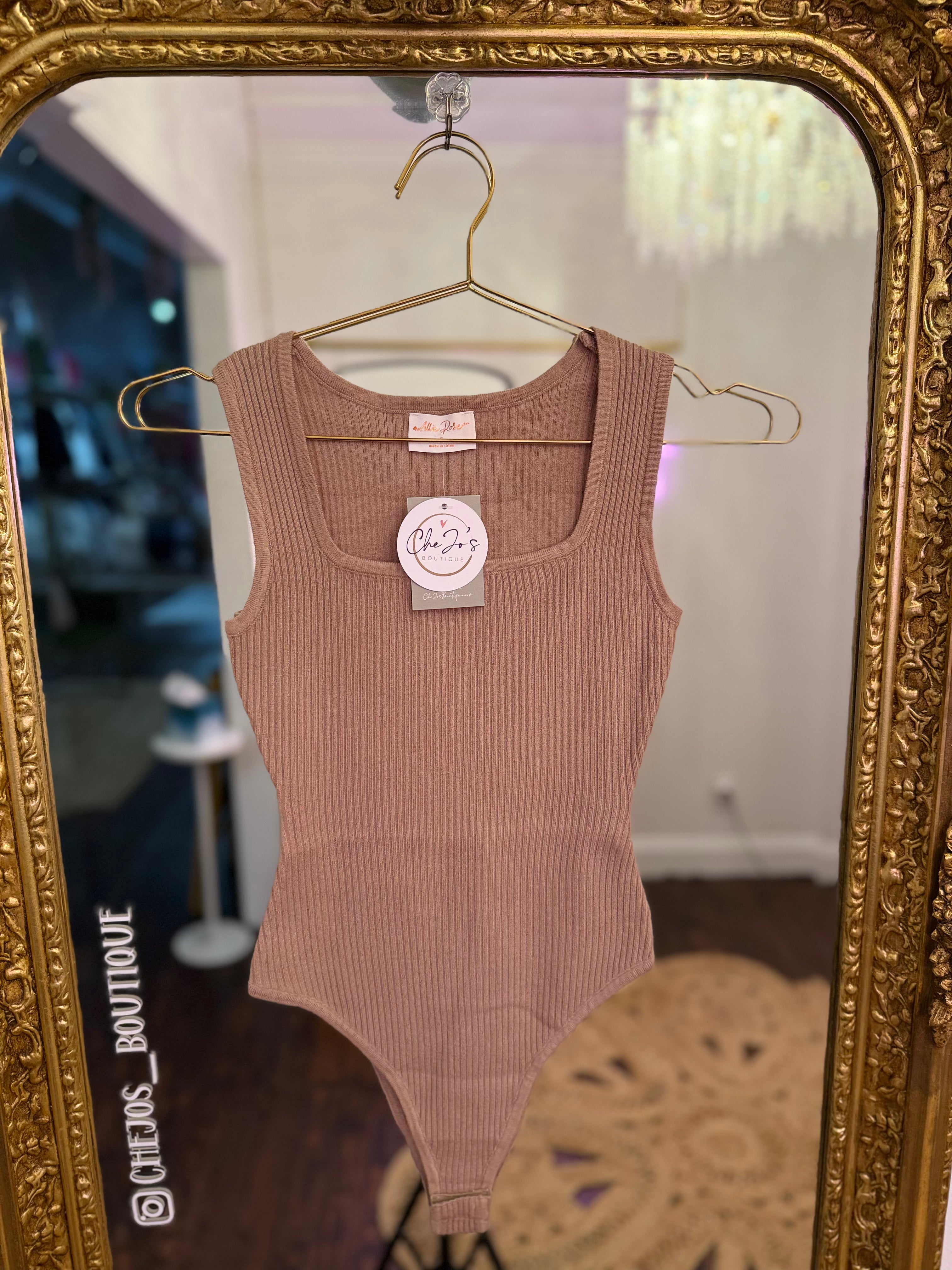 Louise Fine Ribbed Bodysuit