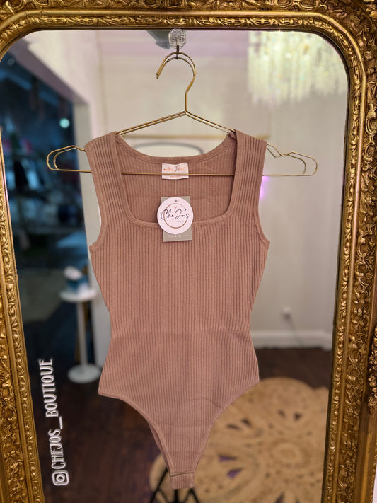 Louise Fine Ribbed Bodysuit