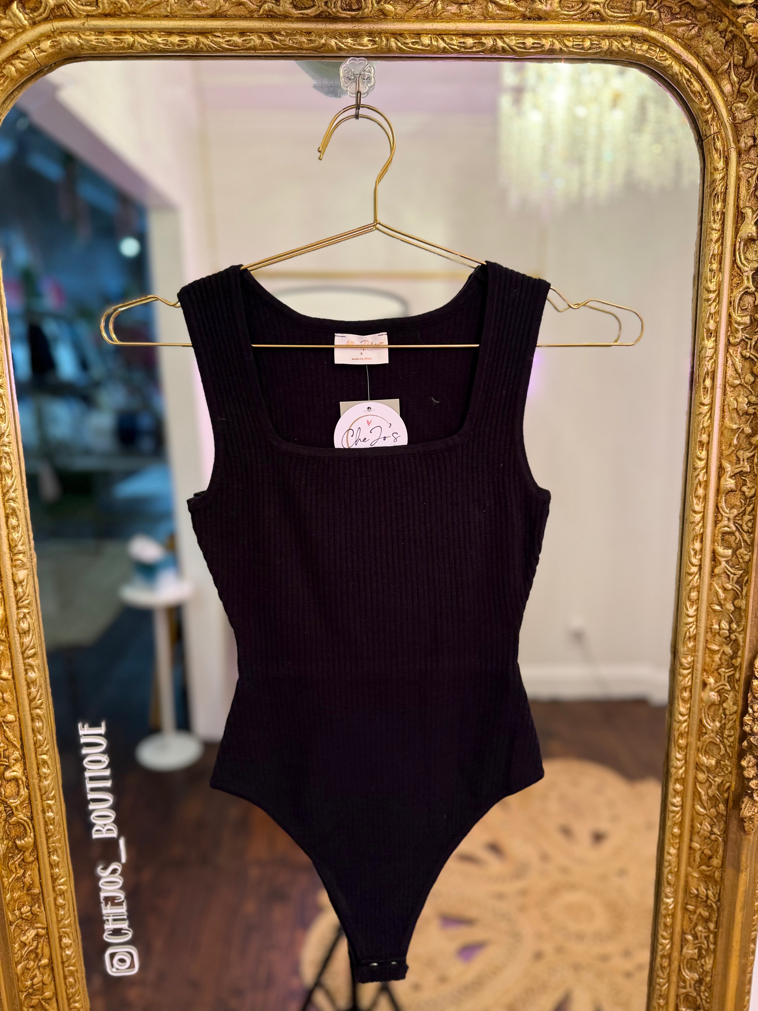 Louise Fine Ribbed Bodysuit