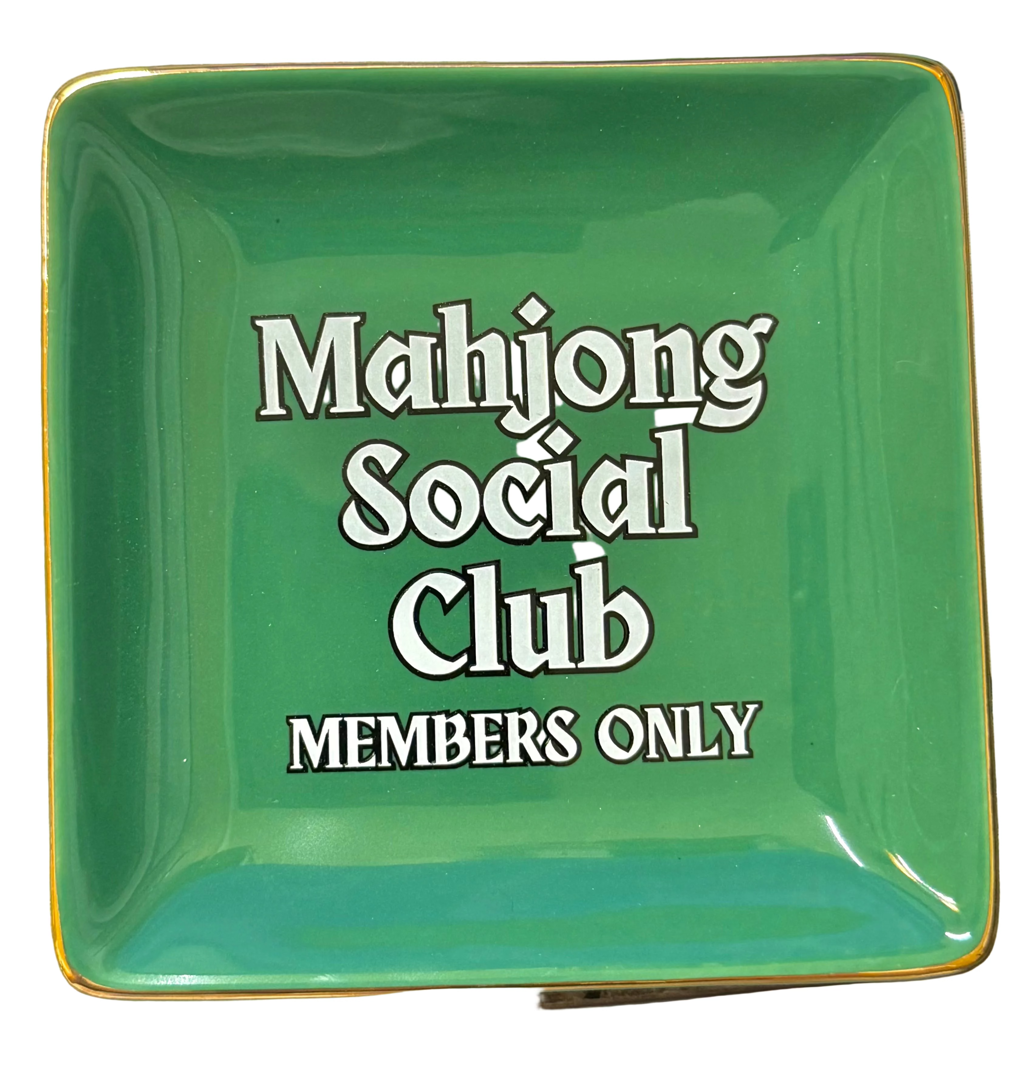 Game Night Darlings Mahjong Square Trinket Tray
