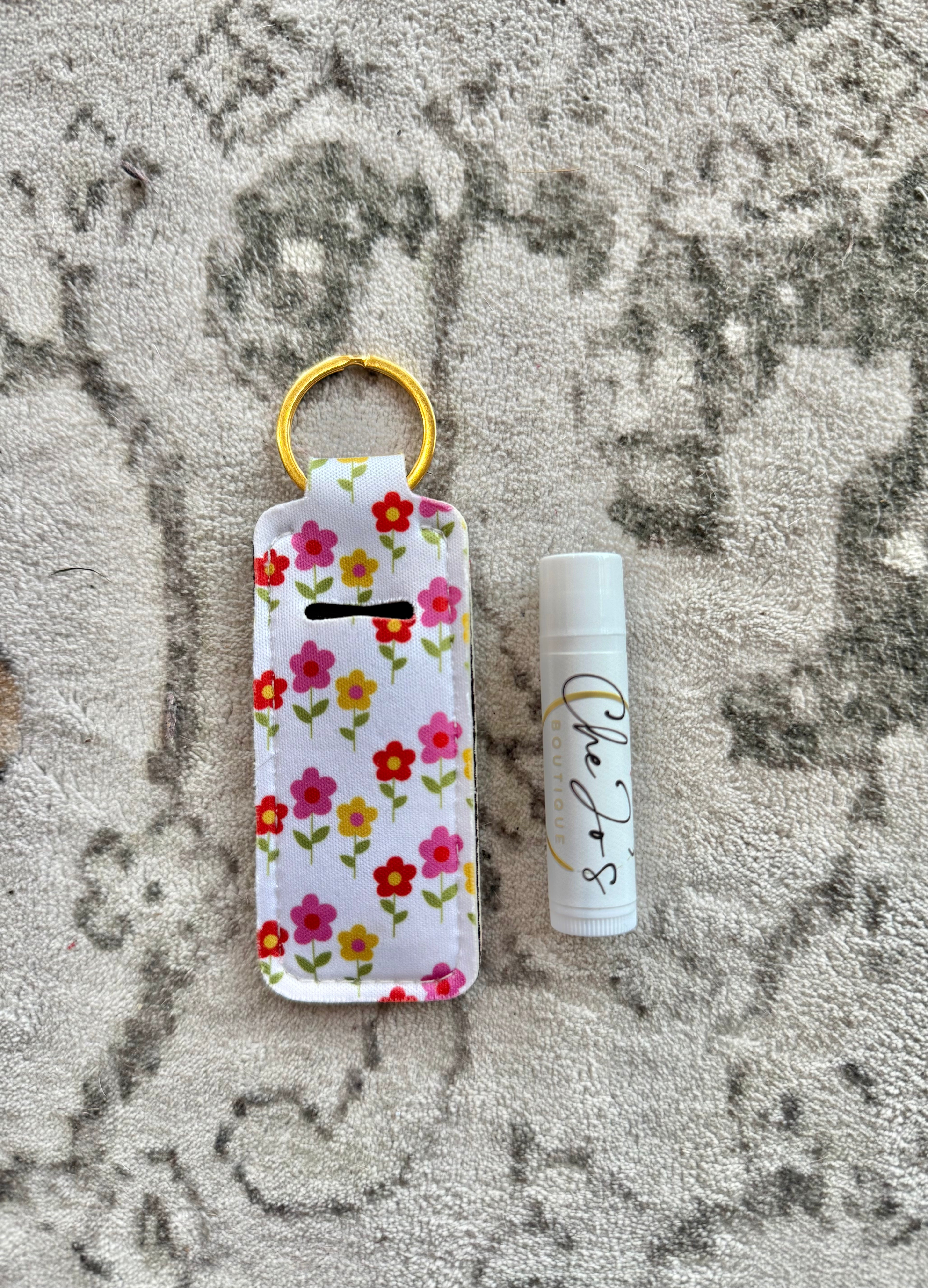 Chapstick Holder Keychain | Comes W/ Vanilla Che Jo's Chapstick